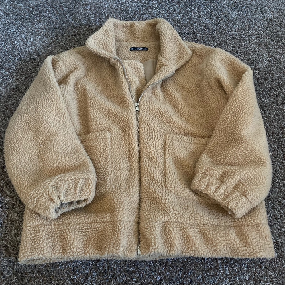 Zaful brown Sherpa jacket
